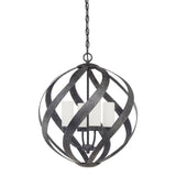 Quintiesse Blacksmith 4Lt Outdoor Chandelier - Old Black - Comet Lighting