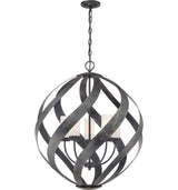 Quintiesse Blacksmith 5Lt Outdoor Chandelier - Old Black - Comet Lighting