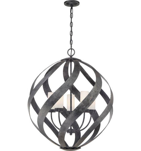 Quintiesse Blacksmith 5Lt Outdoor Chandelier  - Old Black - Comet Lighting