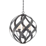 Quintiesse Blacksmith 5Lt Outdoor Chandelier - Old Black - Comet Lighting