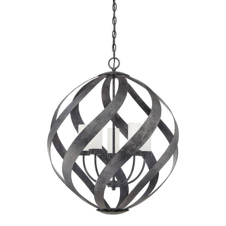 Quintiesse Blacksmith 5Lt Outdoor Chandelier  - Old Black - Comet Lighting