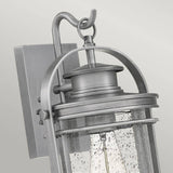 Quintiesse Booker 1Lt Medium Wall Lantern  - Industrial Aluminium - Comet Lighting