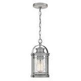 Quintiesse Booker 1Lt Small Chain Lantern  - Industrial Aluminium - Comet Lighting