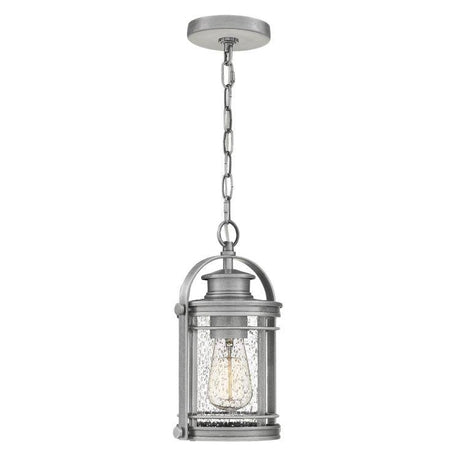 Quintiesse Booker 1Lt Small Chain Lantern  - Industrial Aluminium - Comet Lighting