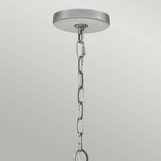 Quintiesse Booker 1Lt Small Chain Lantern - Industrial Aluminium - Comet Lighting