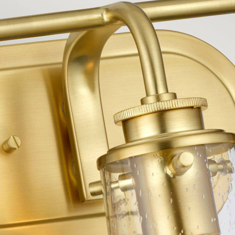 Quintiesse Braelyn 3Lt  Wall Light - Brushed Brass - Comet Lighting