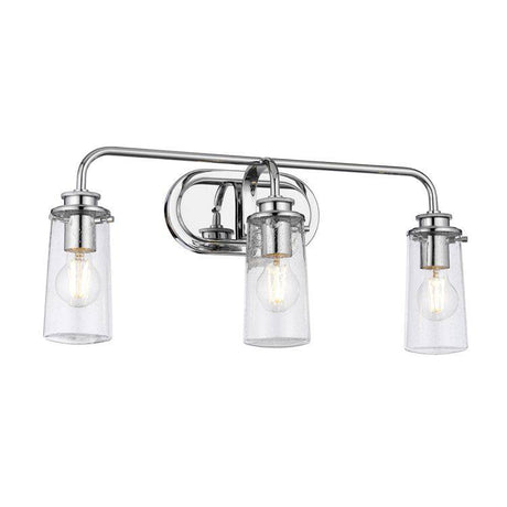 Quintiesse Braelyn 3Lt  Wall Light - Polished Chrome - Comet Lighting