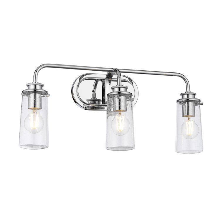 Quintiesse Braelyn 3Lt  Wall Light - Polished Chrome - Comet Lighting