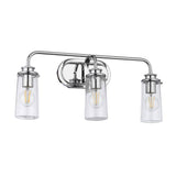 Quintiesse Braelyn 3Lt Wall Light - Polished Chrome - Comet Lighting