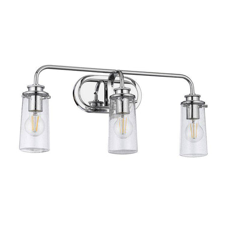 Quintiesse Braelyn 3Lt  Wall Light - Polished Chrome - Comet Lighting