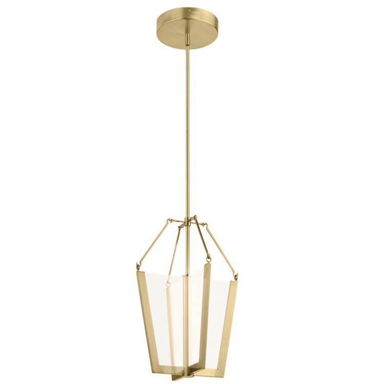 Quintiesse Calters Medium LED Pendant - Champagne Gold - Comet Lighting