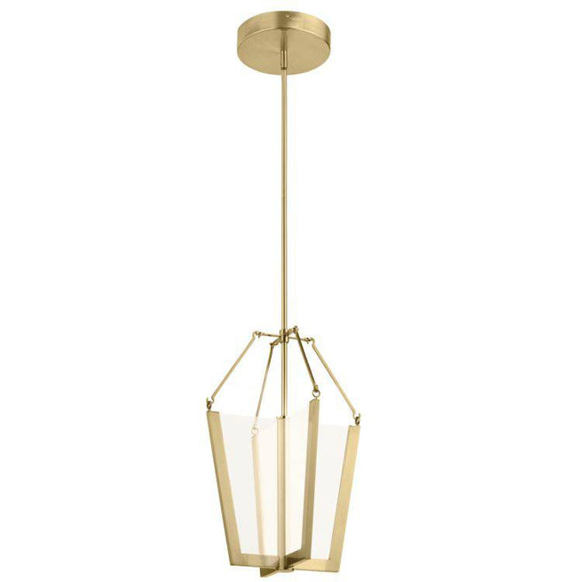 Quintiesse Calters Medium LED Pendant  - Champagne Gold - Comet Lighting