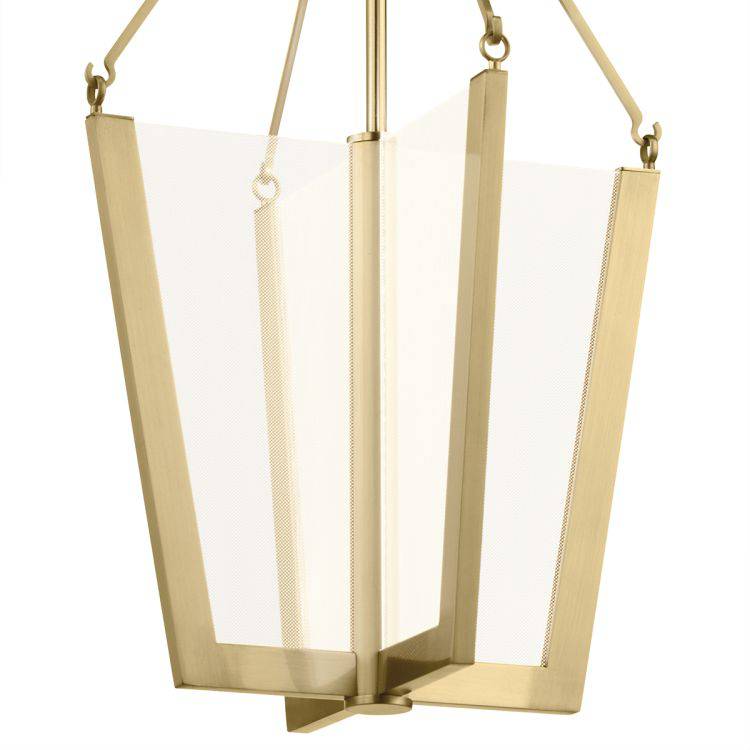 Quintiesse Calters Medium LED Pendant - Champagne Gold - Comet Lighting