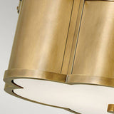 Quintiesse Chance 2Lt Semi-flush Mount - Heritage Brass - Comet Lighting