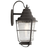 Quintiesse Chance Harbor 1Lt Outdoor Wall Lantern Large - Weathered Zinc - Comet Lighting