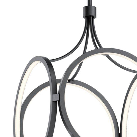 Quintiesse Ciri LED Pendant   - Matte Black - Comet Lighting