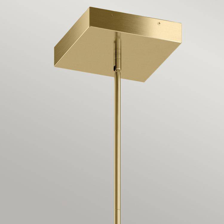 Quintiesse Ciri LED Pendant   - White with Champagne Gold - Comet Lighting