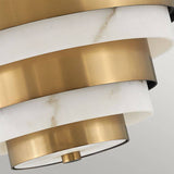 Quintiesse Echelon 3Lt Semi-flush Mount - Heritage Brass - Comet Lighting