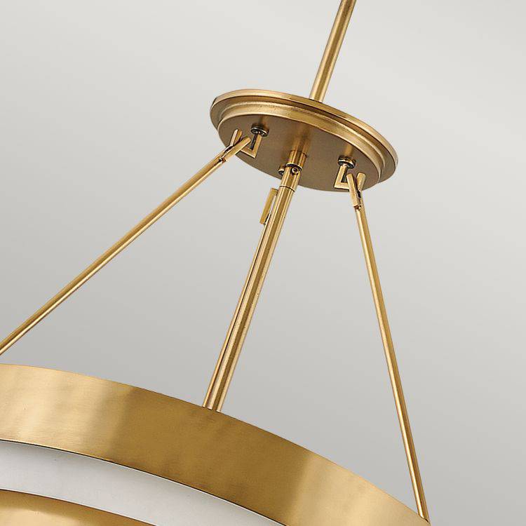 Quintiesse Echelon 4Lt Pendant   - Heritage Brass - Comet Lighting