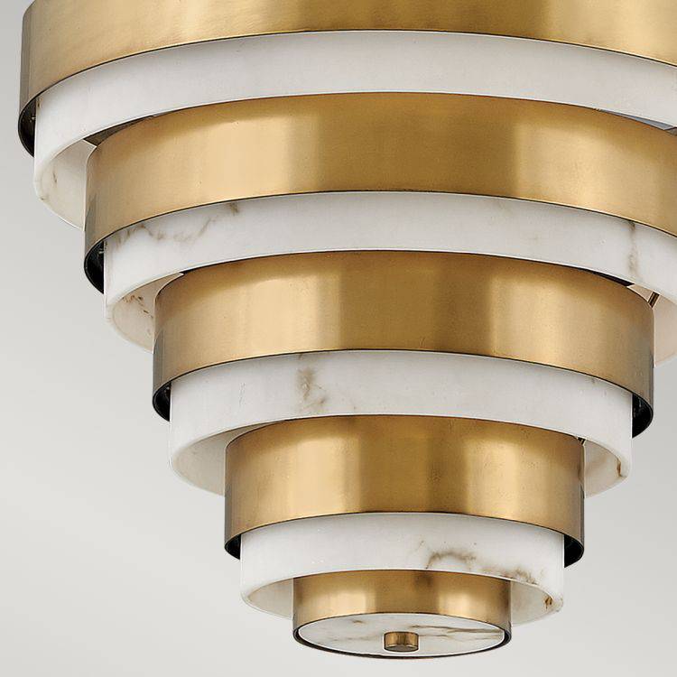 Quintiesse Echelon 4Lt Pendant   - Heritage Brass - Comet Lighting