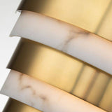 Quintiesse Echelon LED Wall Light  - Heritage Brass - Comet Lighting