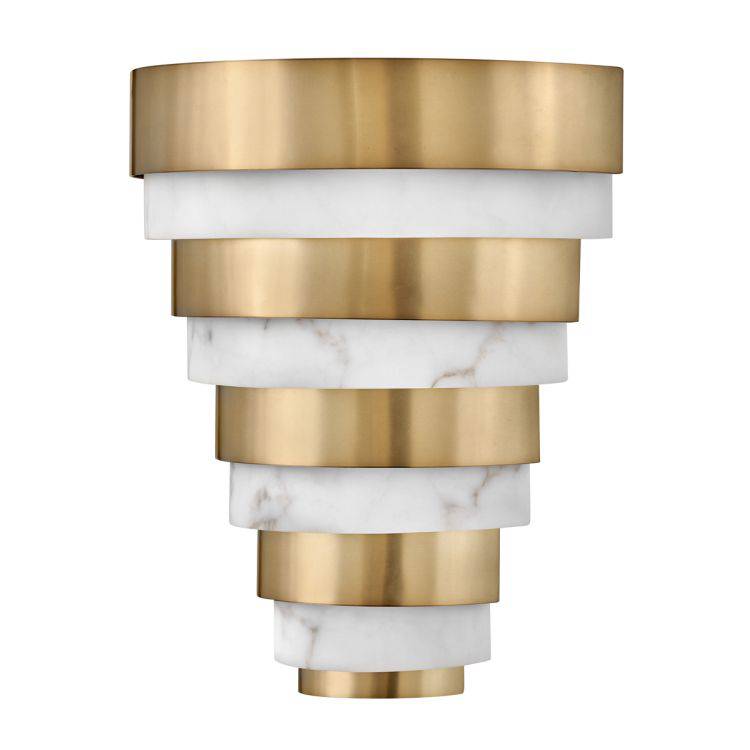 Quintiesse Echelon LED Wall Light  - Heritage Brass - Comet Lighting