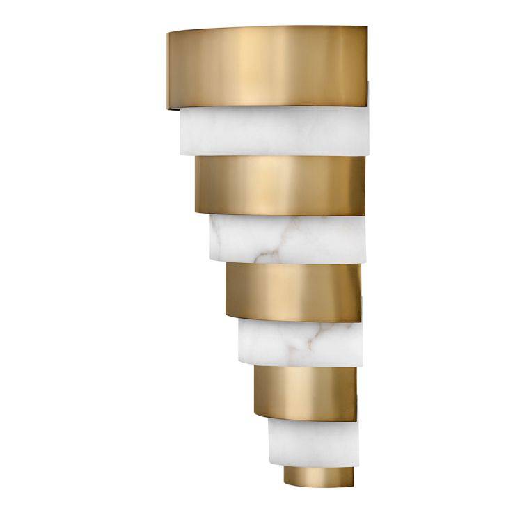 Quintiesse Echelon LED Wall Light  - Heritage Brass - Comet Lighting