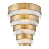 Quintiesse Echelon LED Wall Light  - Heritage Brass - Comet Lighting