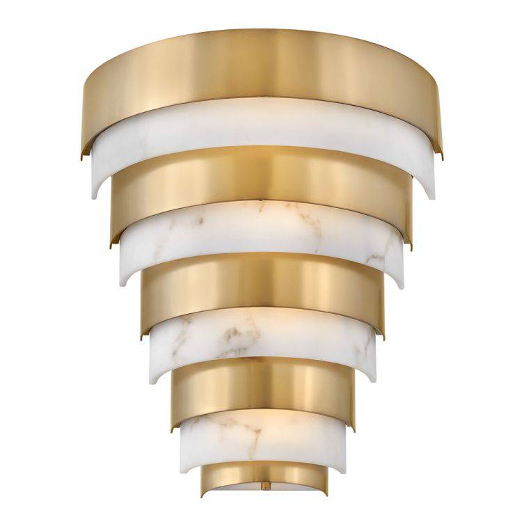 Quintiesse Echelon LED Wall Light  - Heritage Brass - Comet Lighting