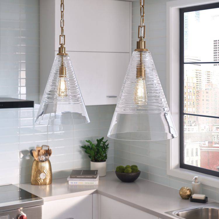 Quintiesse Elmore 1Lt Pendant   - Burnished Brass - Comet Lighting