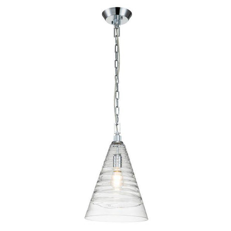 Quintiesse Elmore 1Lt Pendant   - Polished Chrome - Comet Lighting