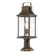 Quintiesse Grant 1Lt Large Pedestal Lantern  - Burnished Bronze - Comet Lighting