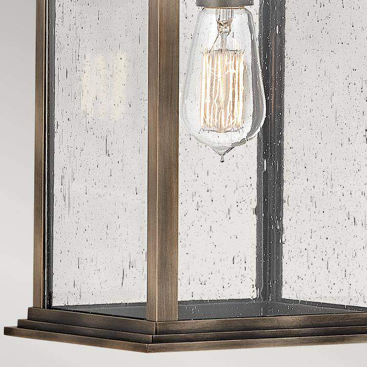 Quintiesse Grant 1Lt Large Wall Lantern  - Burnished Bronze - Comet Lighting