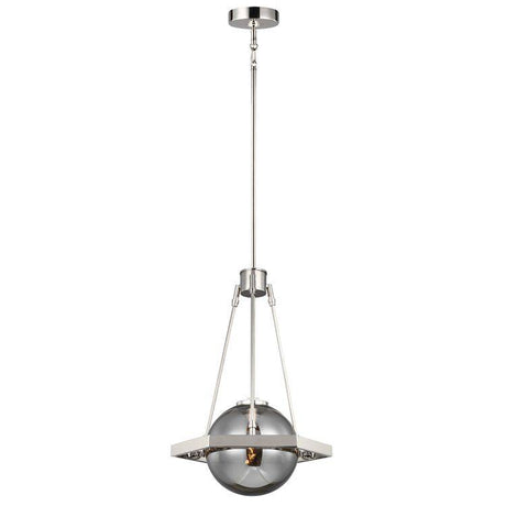 Quintiesse Harper 1Lt  Pendant - Polished Nickel - Comet Lighting