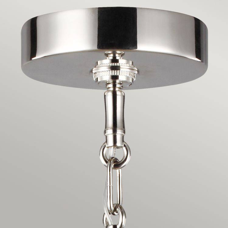 Quintiesse Harper 1Lt  Pendant - Polished Nickel - Comet Lighting