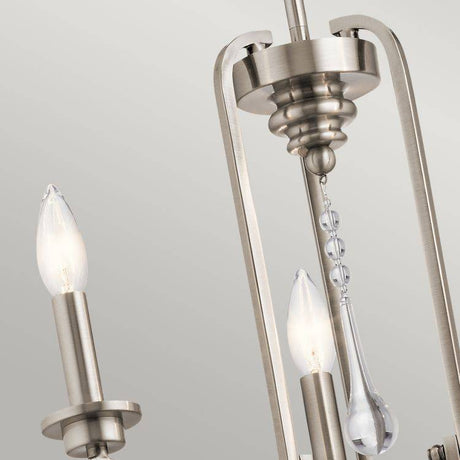 Quintiesse Karlee 3Lt  Chandelier - Classic Pewter - Comet Lighting