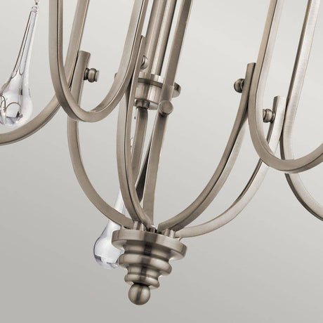 Quintiesse Karlee 5Lt  Chandelier - Classic Pewter - Comet Lighting