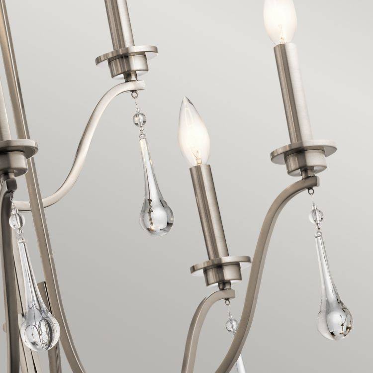 Quintiesse Karlee 9Lt  Chandelier - Classic Pewter - Comet Lighting