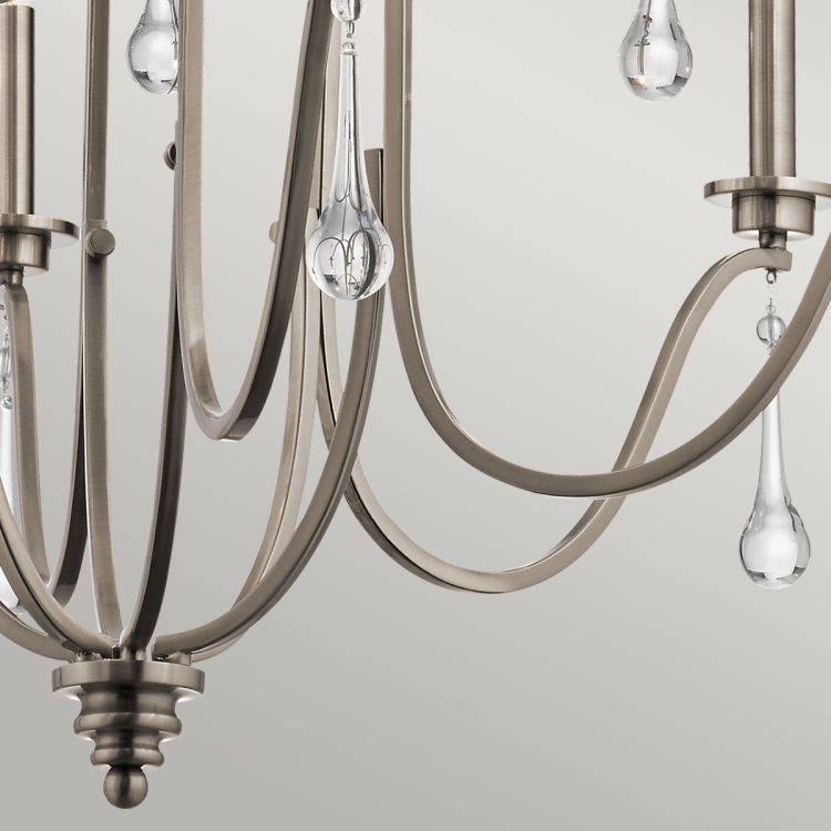 Quintiesse Karlee 9Lt  Chandelier - Classic Pewter - Comet Lighting