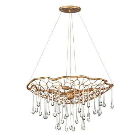 Quintiesse Laguna 4Lt  Pendant - Burnished Gold - Comet Lighting