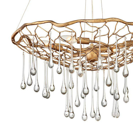 Quintiesse Laguna 4Lt  Pendant - Burnished Gold - Comet Lighting