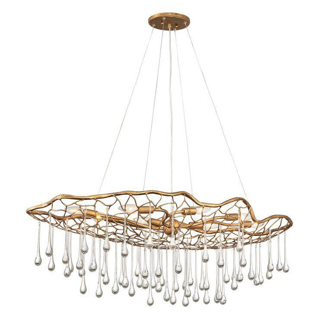 Quintiesse Laguna 8Lt  Pendant - Burnished Gold - Comet Lighting