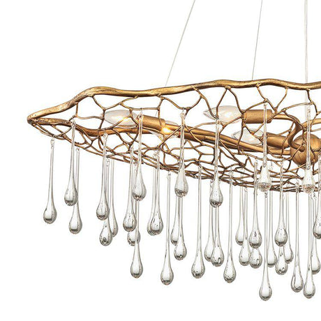 Quintiesse Laguna 8Lt  Pendant - Burnished Gold - Comet Lighting