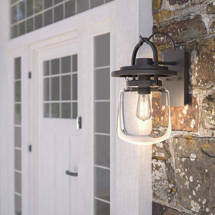 Quintiesse Lasalle 1Lt Medium Wall Lantern  - Western Bronze - Comet Lighting