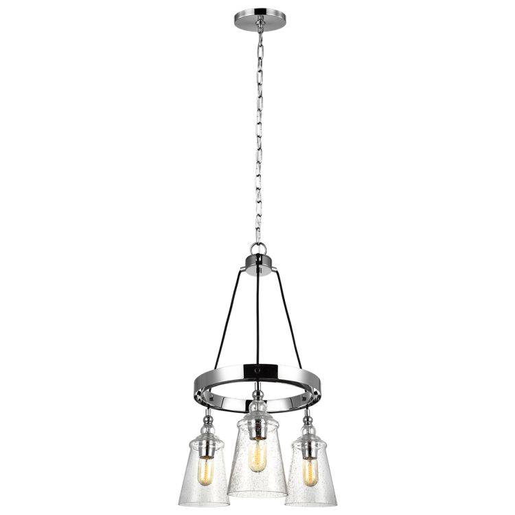 Quintiesse Loras 3Lt Chandelier - Chrome - Comet Lighting