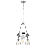 Quintiesse Loras 3Lt Chandelier - Chrome - Comet Lighting