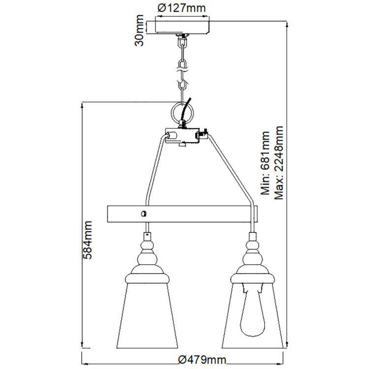 Quintiesse Loras 3Lt Chandelier - Chrome - Comet Lighting