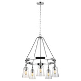 Quintiesse Loras 5Lt Chandelier - Chrome - Comet Lighting