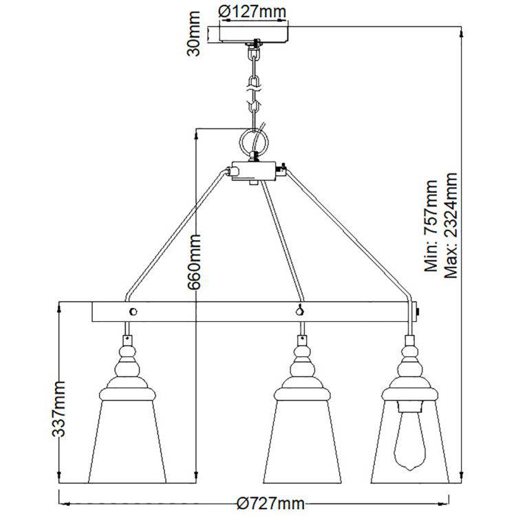 Quintiesse Loras 5Lt Chandelier - Chrome - Comet Lighting