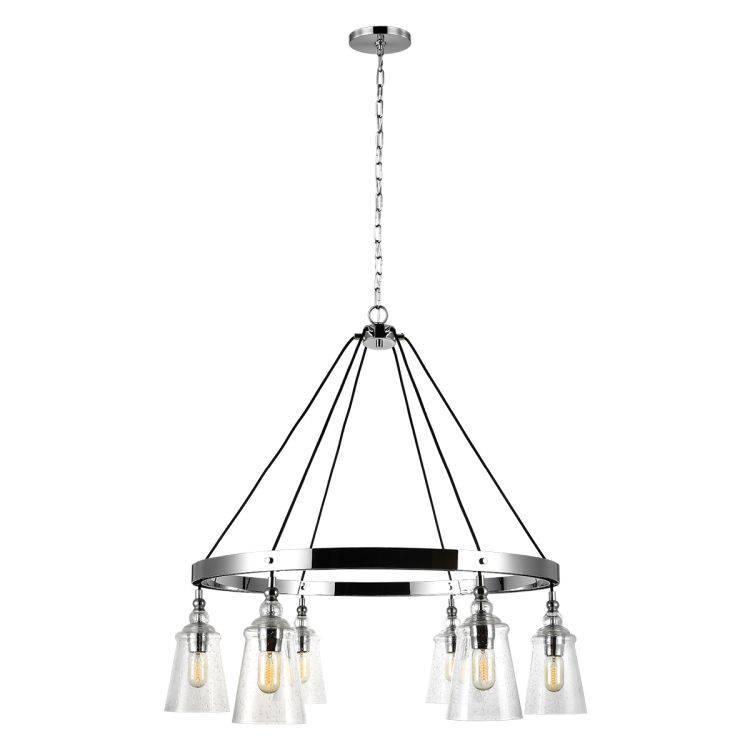 Quintiesse Loras 6Lt Chandelier - Chrome - Comet Lighting